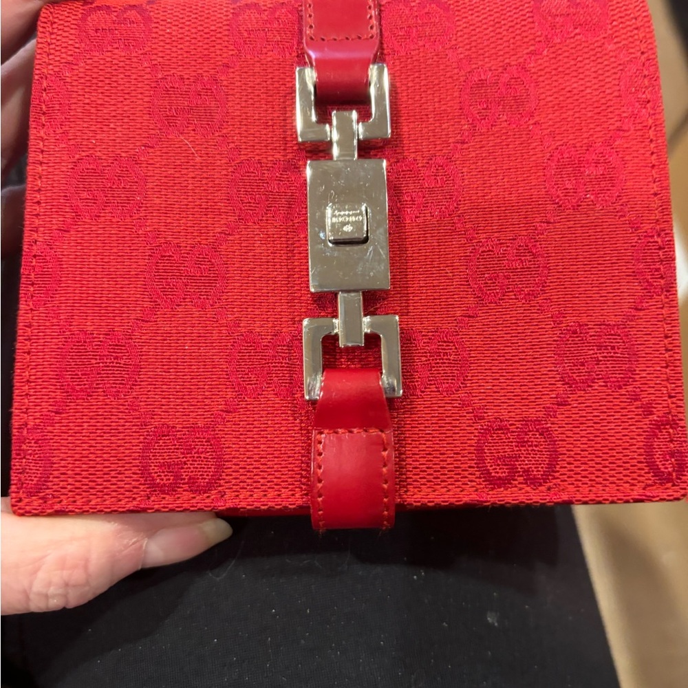 Gucci Red Wallet with Silver Hardware NWOT